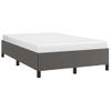 Cama Matrimonial | Cama Para Adultos | Estructura De Cama Cuero Sintético Gris 120x190 Cm Cfw618207