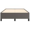 Cama Matrimonial | Cama Para Adultos | Estructura De Cama Cuero Sintético Gris 120x190 Cm Cfw618207