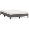 Cama Matrimonial | Cama Para Adultos | Estructura De Cama Cuero Sintético Gris 120x190 Cm Cfw104080