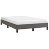 Cama Matrimonial | Cama Para Adultos | Estructura De Cama Cuero Sintético Gris 120x190 Cm Cfw104080