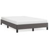 Cama Matrimonial | Cama Para Adultos | Estructura De Cama Cuero Sintético Gris 120x190 Cm Cfw72506