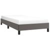 Cama Individual | Cama Para Adultos | Estructura De Cama Cuero Sintético Gris 80x200 Cm Cfw819443