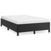 Cama Matrimonial | Cama Para Adultos | Estructura De Cama Cuero Sintético Negro 120x190 Cm Cfw34479