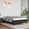 Cama Matrimonial | Cama Para Adultos | Estructura De Cama Cuero Sintético Negro 120x190 Cm Cfw34479