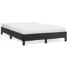 Cama Matrimonial | Cama Para Adultos | Estructura De Cama Cuero Sintético Negro 120x190 Cm Cfw37820