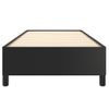 Cama Individual | Cama Para Adultos | Estructura De Cama Cuero Sintético Negro 80x200 Cm Cfw662782