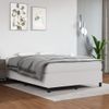 Cama Matrimonial | Cama Para Adultos | Estructura De Cama Box Spring Cuero Sintético Blanco 140x190 Cm Cfw396913