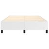 Cama Matrimonial | Cama Para Adultos | Estructura De Cama Box Spring Cuero Sintético Blanco 140x190 Cm Cfw396913