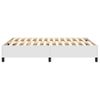 Cama Matrimonial | Cama Para Adultos | Estructura De Cama Box Spring Cuero Sintético Blanco 140x190 Cm Cfw396913