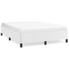 Cama Matrimonial | Cama Para Adultos | Estructura De Cama De Cuero Sintético Blanco 140x190 Cm Cfw706733