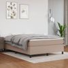 Cama Matrimonial | Cama Para Adultos | Estructura Cama Box Spring Cuero Sintético Capuchino 140x200 Cm Cfw214520