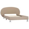 Cama Individual | Cama Para Adultos | Estructura De Cama De Cuero Sintético Color Capuchino 100x200cm Cfw990584