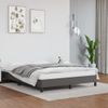 Cama Matrimonial | Cama Para Adultos | Estructura De Cama De Cuero Sintético Gris 140x200 Cm Cfw575778