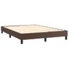 Cama Matrimonial | Cama Para Adultos | Estructura De Cama Box Spring Cuero Sintético Marrón 140x200 Cm Cfw429472