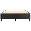 Cama Matrimonial | Cama Para Adultos | Estructura De Cama Box Spring Cuero Sintético Negro 140x200 Cm Cfw240081