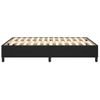 Cama Matrimonial | Cama Para Adultos | Estructura De Cama Box Spring Cuero Sintético Negro 140x200 Cm Cfw240081