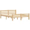 Cama Matrimonial | Cama Para Adultos | Estructura De Cama De Madera De Pino Maciza 140x200 Cm Cfw111916