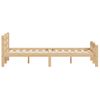 Cama Matrimonial | Cama Para Adultos | Estructura De Cama De Madera De Pino Maciza 140x200 Cm Cfw111916