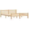 Cama Matrimonial | Cama Para Adultos | Estructura De Cama De Madera De Pino Maciza 160x200 Cm Cfw347393