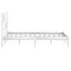 Cama Matrimonial | Cama Para Adultos | Estructura De Cama De Madera De Pino Maciza Blanca 140x200 Cm Cfw957067