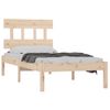 Cama Individual | Cama Para Adultos | Estructura De Cama De Madera Maciza 100x200 Cm Cfw171473