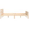 Cama Matrimonial | Cama Para Adultos | Estructura De Cama De Madera Maciza 140x190 Cm Cfw588961