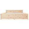 Cama Matrimonial | Cama Para Adultos | Estructura De Cama De Madera Maciza 140x190 Cm Cfw490857