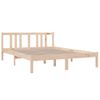 Cama Matrimonial | Cama Para Adultos | Estructura De Cama De Madera Maciza 140x190 Cm Cfw338270