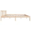 Cama Matrimonial | Cama Para Adultos | Estructura De Cama De Madera Maciza 140x190 Cm Cfw338270