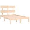 Cama Matrimonial | Cama Para Adultos | Estructura De Cama De Madera Maciza 140x200 Cm Cfw305306