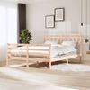 Cama Matrimonial | Cama Para Adultos | Estructura De Cama De Madera Maciza Tamaño King 150x200 Cm Cfw142320