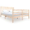 Cama Matrimonial | Cama Para Adultos | Estructura De Cama De Madera Maciza Tamaño King 150x200 Cm Cfw142320