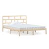 Cama Matrimonial | Cama Para Adultos | Estructura De Cama De Madera Maciza King Size 150x200 Cm Cfw322790