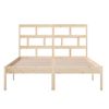 Cama Matrimonial | Cama Para Adultos | Estructura De Cama De Madera Maciza King Size 150x200 Cm Cfw322790