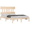 Cama Matrimonial | Cama Para Adultos | Estructura De Cama De Madera Maciza 200x200 Cm Cfw915123