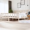 Cama Matrimonial | Cama Para Adultos | Estructura De Cama De Madera Maciza 200x200 Cm Cfw625237