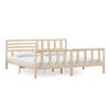 Cama Matrimonial | Cama Para Adultos | Estructura De Cama De Madera Maciza 200x200 Cm Cfw625237