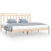 Cama Matrimonial | Cama Para Adultos | Estructura De Cama De Madera Maciza 200x200 Cm Cfw979918