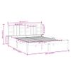 Cama Matrimonial | Cama Para Adultos | Estructura De Cama De Madera Maciza 200x200 Cm Cfw415123