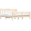 Cama Matrimonial | Cama Para Adultos | Estructura De Cama De Madera Maciza 200x200 Cm Cfw714445