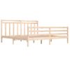 Cama Matrimonial | Cama Para Adultos | Estructura De Cama De Madera Maciza 200x200 Cm Cfw714445