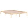 Cama Matrimonial | Cama Para Adultos | Estructura De Cama De Madera Maciza 200x200 Cm Cfw390224