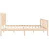 Cama Matrimonial | Cama Para Adultos | Estructura De Cama De Madera Maciza 200x200 Cm Cfw388461