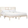 Cama Matrimonial | Cama Para Adultos | Estructura De Cama De Madera Maciza 200x200 Cm Cfw972510