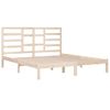 Cama Matrimonial | Cama Para Adultos | Estructura De Cama De Madera Maciza 200x200 Cm Cfw972510