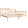 Cama Matrimonial | Cama Para Adultos | Estructura De Cama De Madera Maciza 200x200 Cm Cfw363949