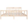 Cama Matrimonial | Cama Para Adultos | Estructura De Cama De Madera Maciza 200x200 Cm Cfw363949