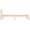 Cama Individual | Cama Para Adultos | Estructura De Cama De Madera Maciza 90x200 Cm Cfw659004