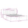 Cama Matrimonial | Cama Para Adultos | Estructura De Cama Matrimonial Madera Maciza Blanca 135x190 Cm Cfw144496