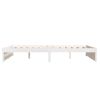 Cama Matrimonial | Cama Para Adultos | Estructura De Cama De Madera Maciza Blanca 140x190 Cm Cfw567195